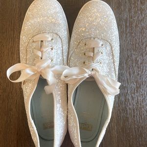 Kate Spade Keds Tennis shoes with cute ribbon